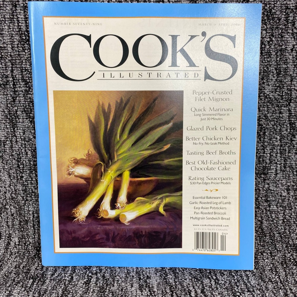 Cooks Illustrated Magazine March April 2006 Number 79 Recipes Pickles Art